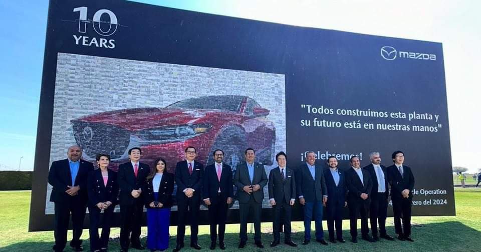 Mazda celebra 10 años de historia exitosa en Guanajuato