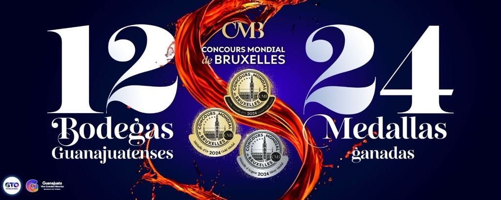 ¡Salud!, vinos guanajuatenses ganan 24 medallas en ‘Concours Mondial de Bruxelles’
