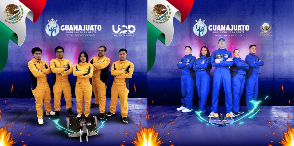 Estudiantes guanajuatenses participan en competencia mundial de robótica en la India