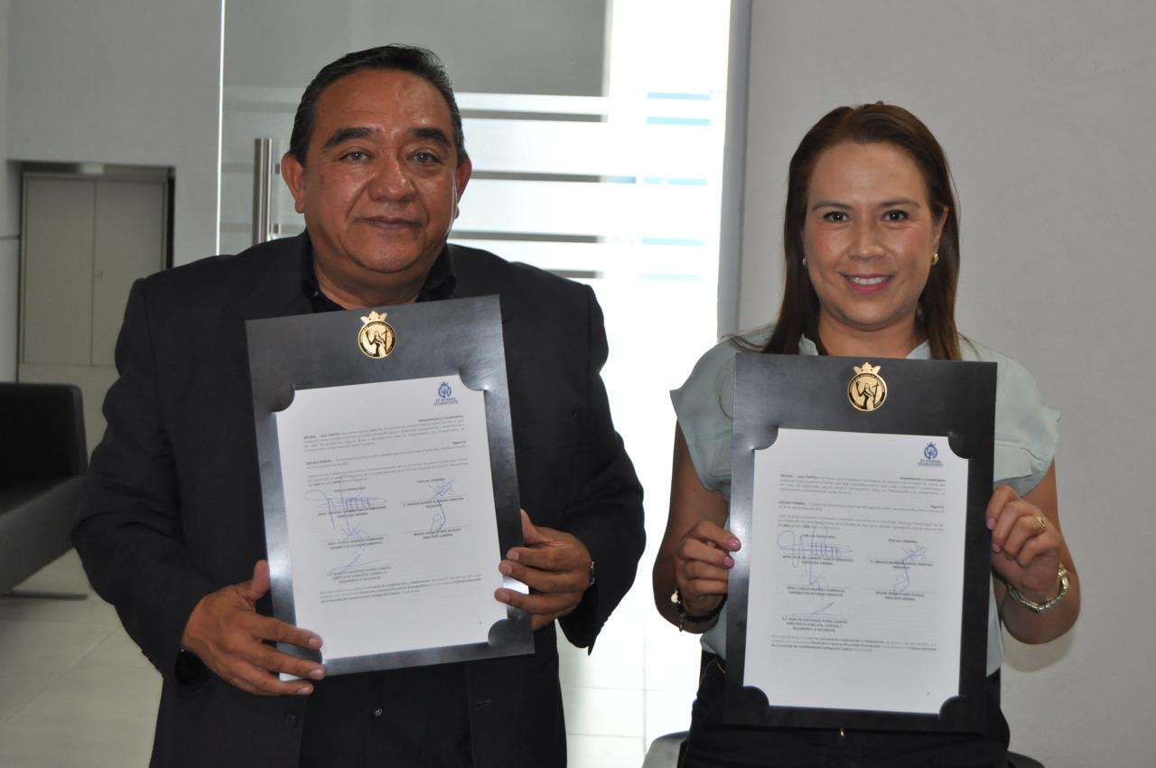 Sellan alianza Tú Puedes Guanajuato y CANACINTRA Celaya