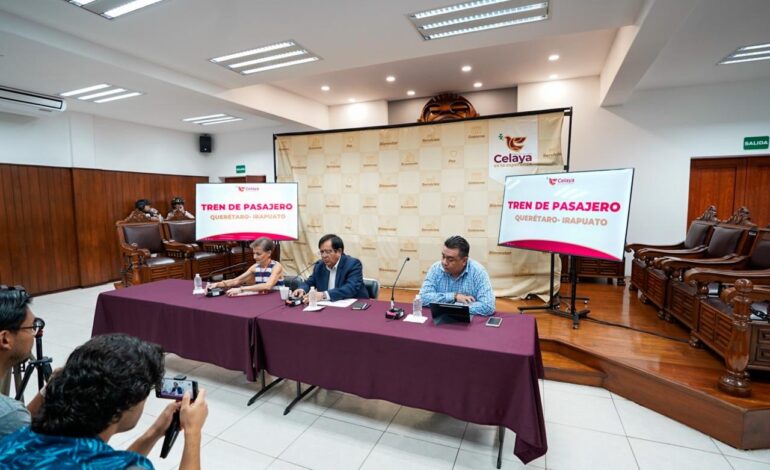 Presentan Avances del Proyecto del Tren de Pasajeros Querétaro-Irapuato, y la Estación de Celaya