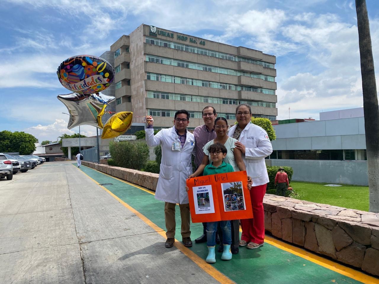 Miguel supera neuroblastoma con apoyo de UMAE HGP No. 48 del IMSS León