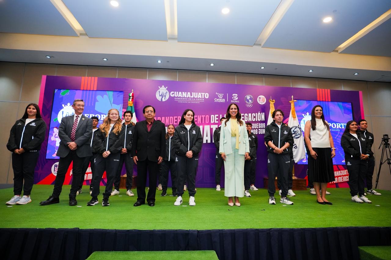 Abanderan Delegación Guanajuatense rumbo a los Panamericanos Juveniles 2025, entre ellos tres atletas Celayenses