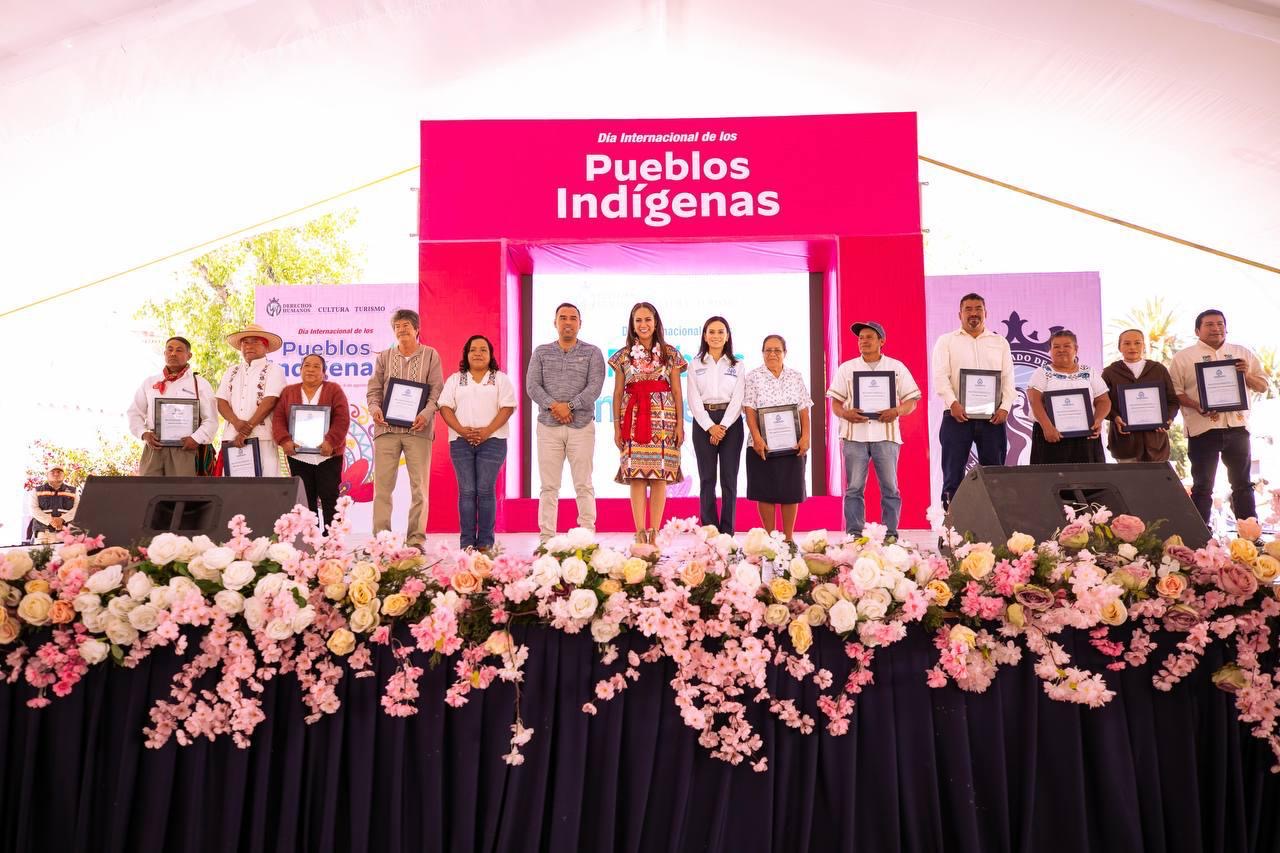 Reconoce Libia García la riqueza cultural e identidad de los pueblos indígenas en Guanajuato