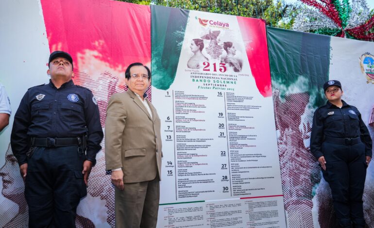 Inician Festejos Patrios con develación de Bando Solemne e inauguración de la exposición “Celaya en la Independencia”