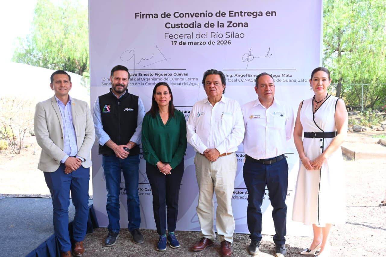 Irapuato firma convenio para la custodia y conservación del Río Silao
