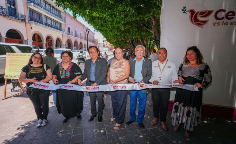 Inauguran la exposición fotográfica “Celaya, donde se definió la revolución” en el jardín principal