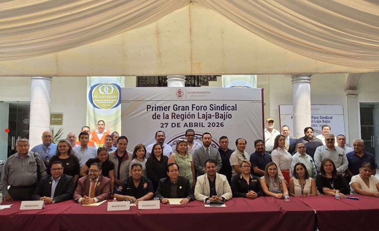 Realizan con total éxito el Primer Gran Foro Sindical de la Región Laja-Bajío