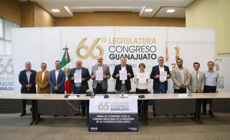 Congreso del Estado de Guanajuato hace alianza con la CMIC