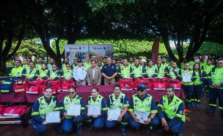 33 Elementos de Protección Civil y Bomberos reciben certificado del Programa Red Conocer del Gobierno de México