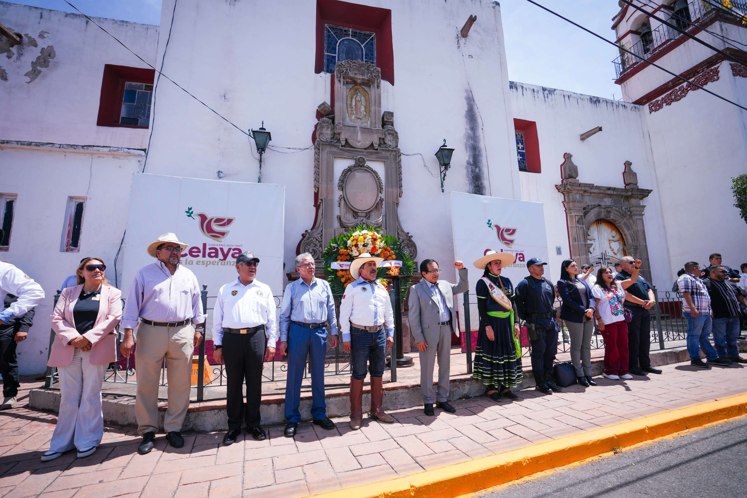 Recibe Celaya a la cabalgata por la Ruta de la Independencia y los Símbolos Patrios
