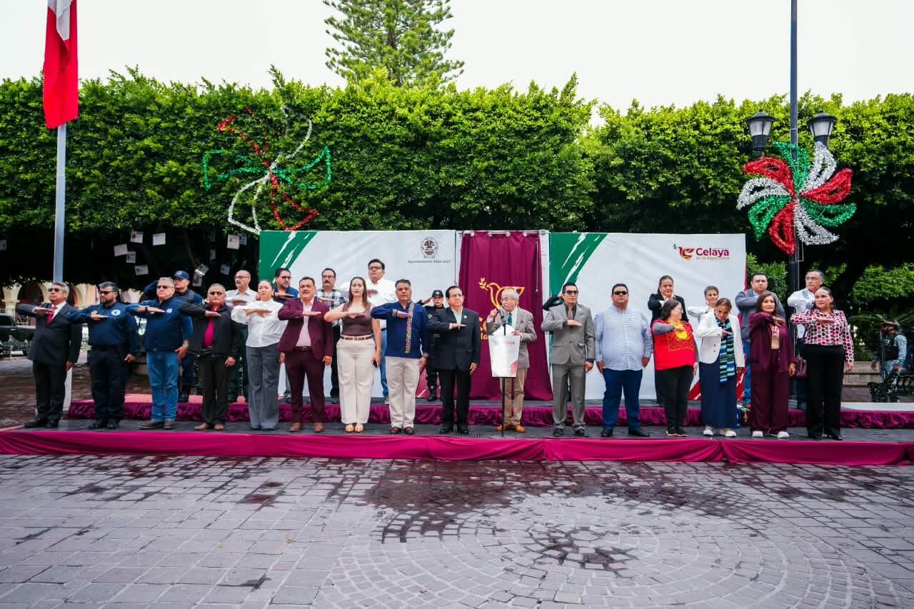 Con Fijación del Bando Solemne inician los Festejos Patrios en Celaya