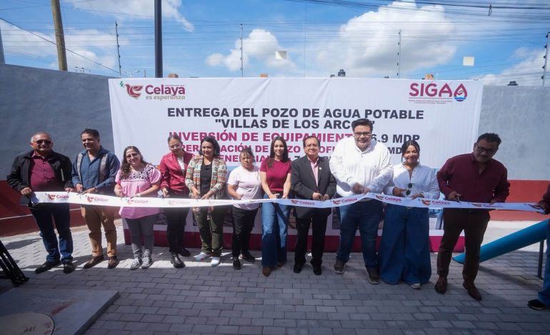 SIGAA pone en operación un nuevo pozo de agua para los celayenses
